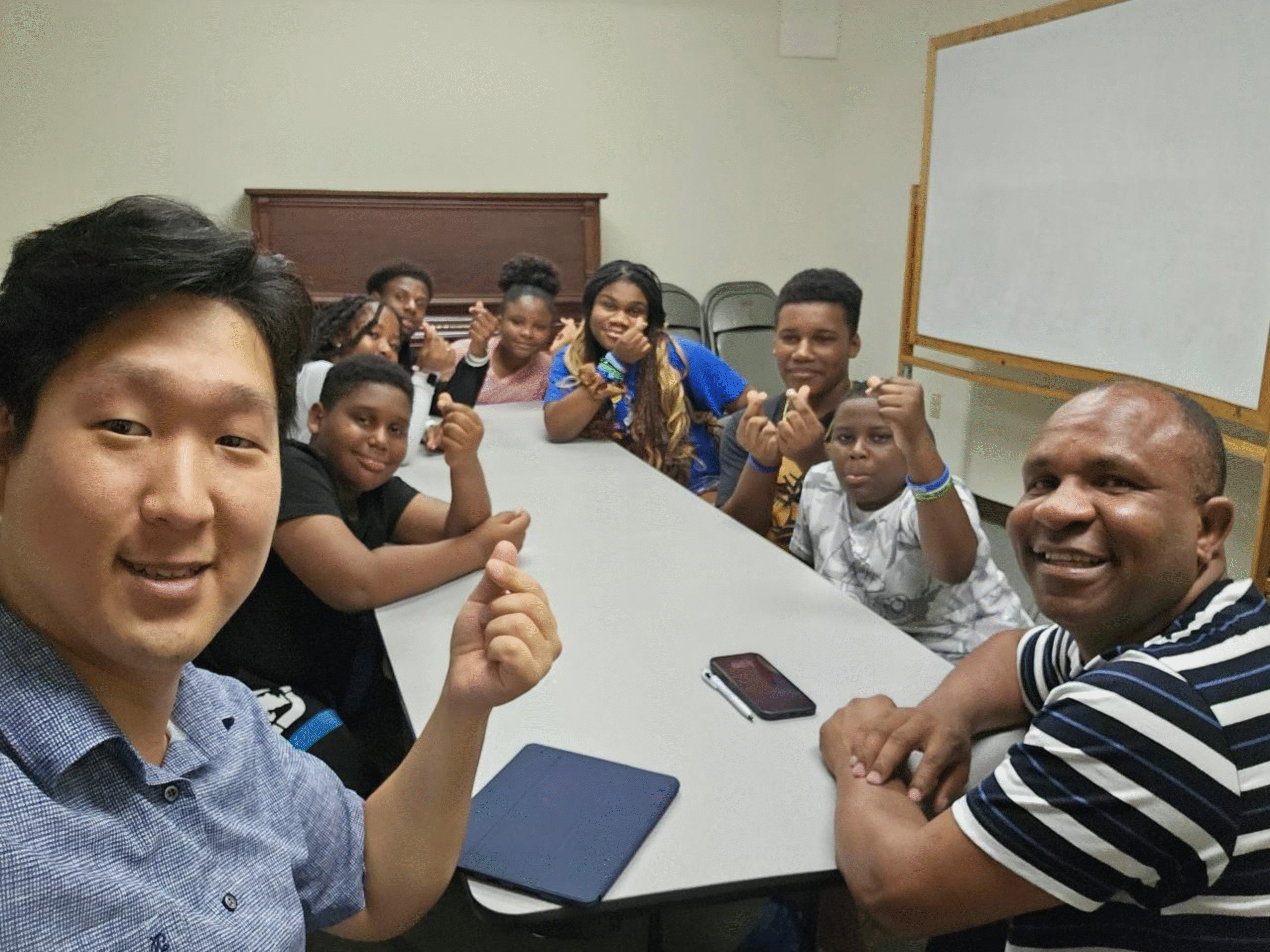 Community fellowship at church